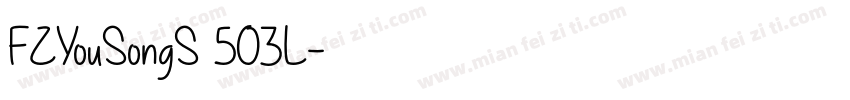 FZYouSongS 503L字体转换